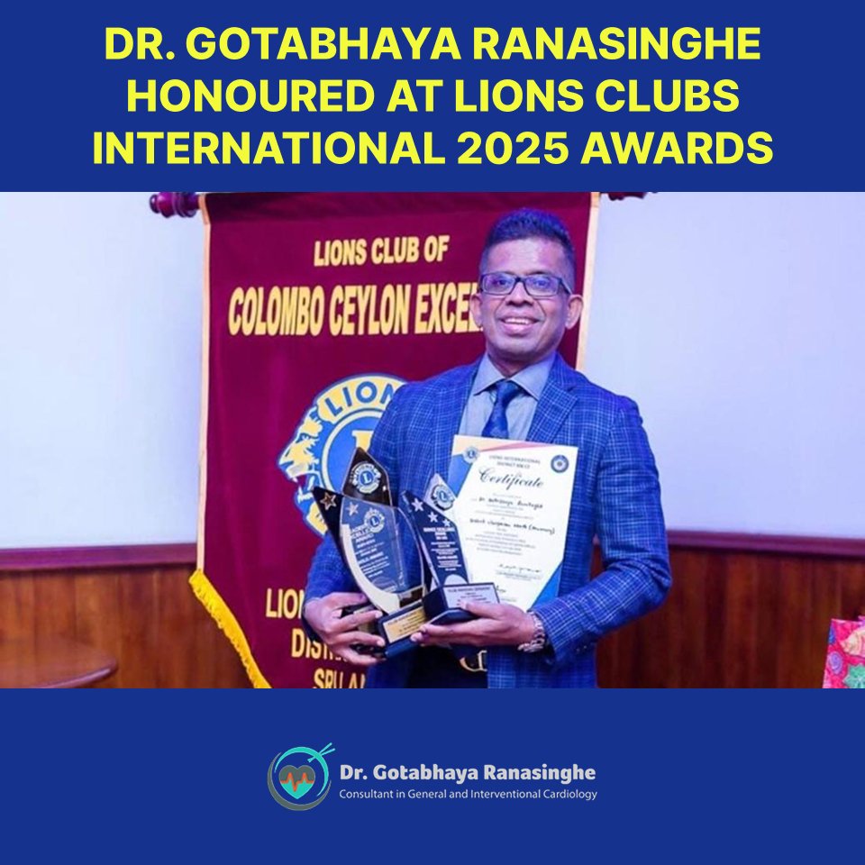 Dr. Gotabhaya Ranasinghe Honoured at Lions Clubs International 2025 Awards